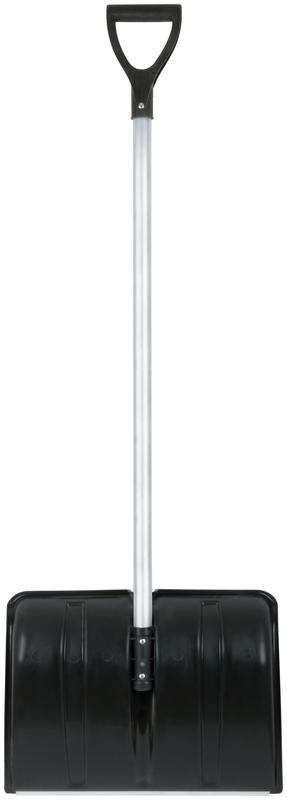 Лопата для уборки снега "Снеговик" 500х375х1355мм алюм. черенок; пластик. 68104