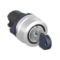Головка переключателя с ключом на 3 положения с фиксацией стандартная ручка алюм. черн. DKC M22S-KL3A