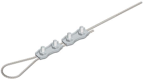 Зажим для троса двойн. Duplex (3мм) EKF zdtd-3