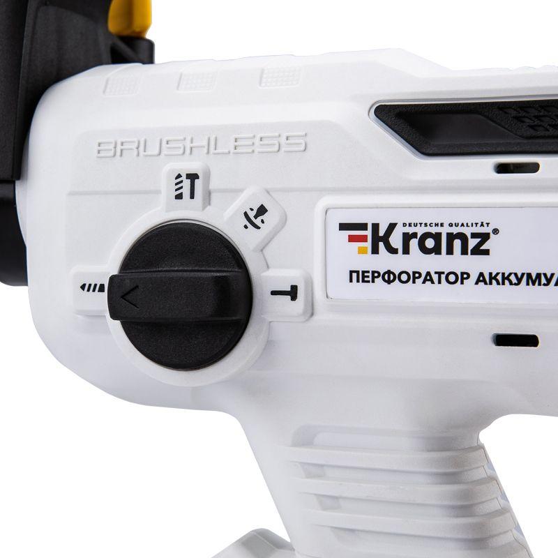 Перфоратор аккумуляторный SDS-plus 2.2Дж 1х4А.ч в кейсе Kranz KR-PT-120