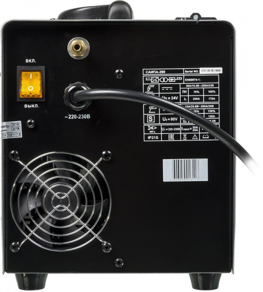 Инвертор сварочный полуавтомат. САИПА-200 200А d0.8-1мм сварочной провол. 220В IP21 Ресанта 65/9