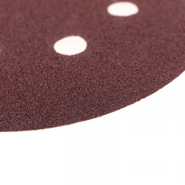 Диск абразивный на ворсовой основе на липучке перфорированный P100 125мм (уп.10шт) Kranz KR-91-1167